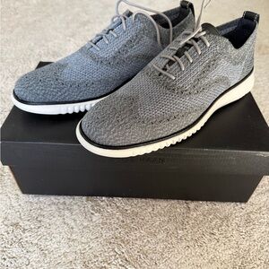 Cole Haan Men's Charcoal Knit Oxford Shoes
